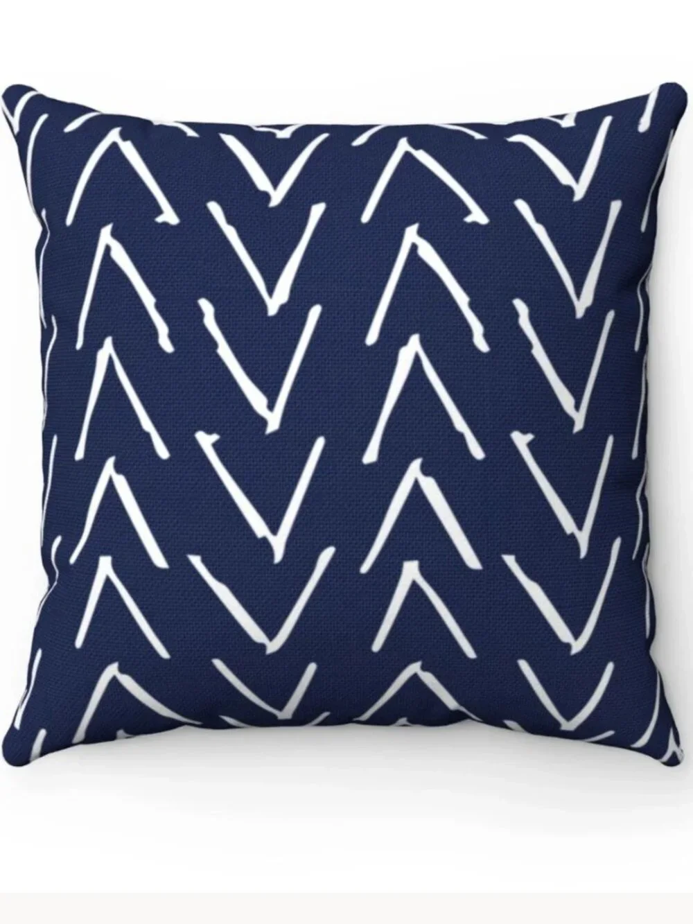 Navy Blue Outdoor Indoor Throw Pillow Cover 18x18